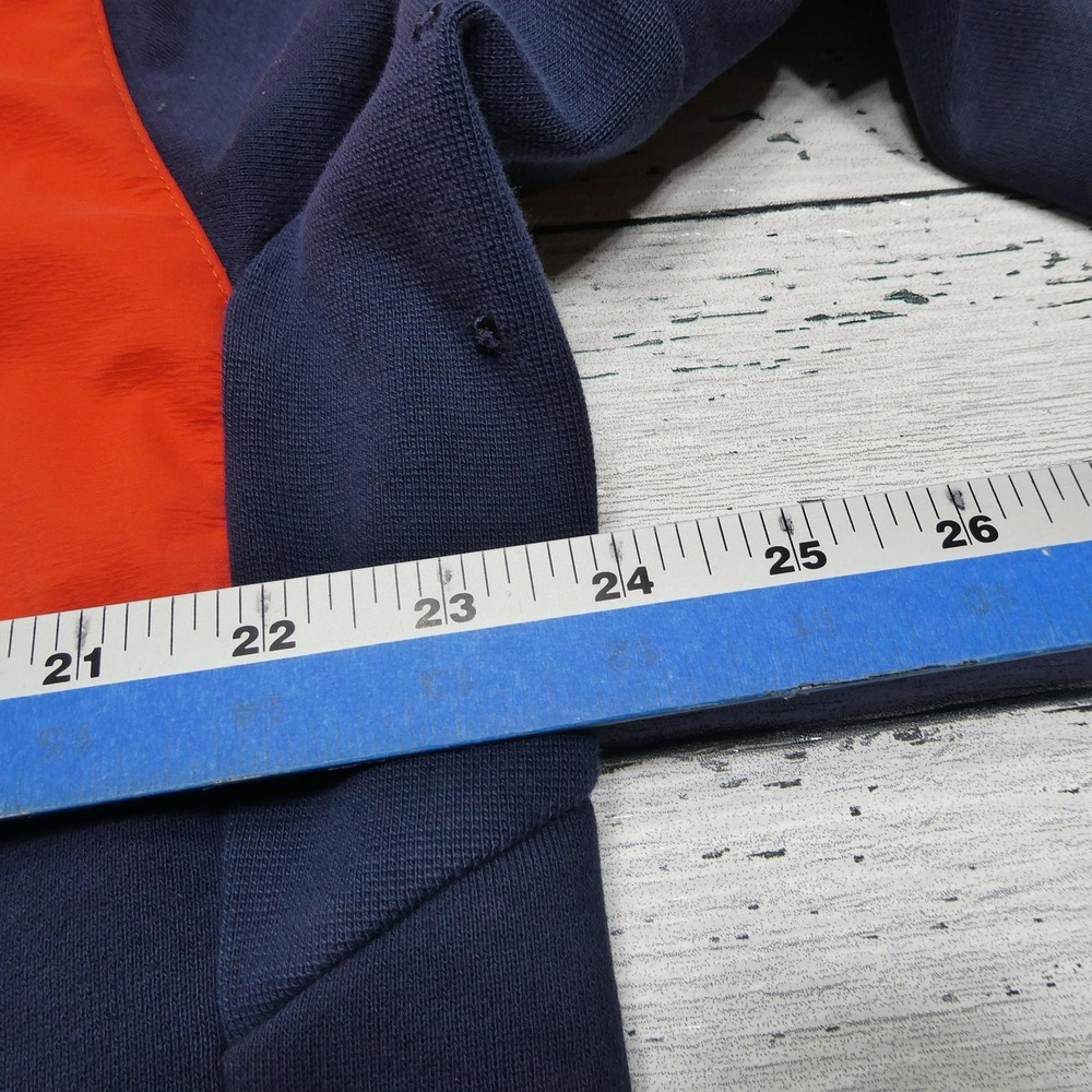 Nike SB Hoodie Mens Large Orange Navy Pullover Anorak Skateboarding Colorblock - Picture 11 of 14